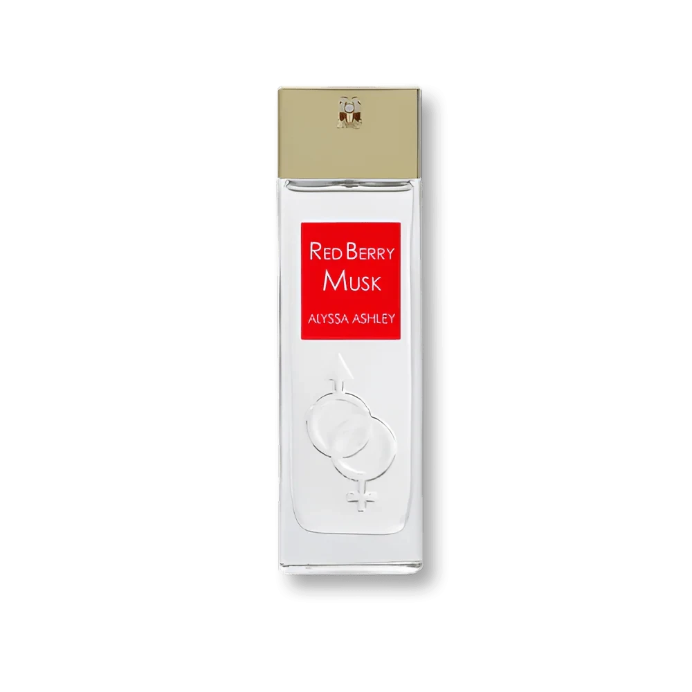 Alyssa Ashley Red Berry Musk manufacturer bottle, linked from the supplied product catalogue.
