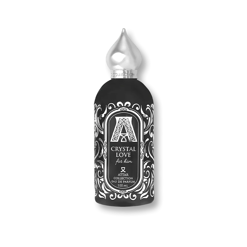 Attar Collection Crystal Love manufacturer bottle, linked from the supplied product catalogue.