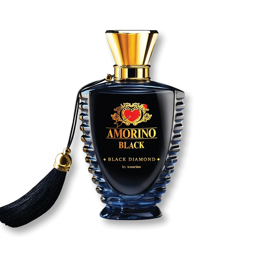 Amorino Black Diamond manufacturer bottle, linked from the supplied product catalogue.