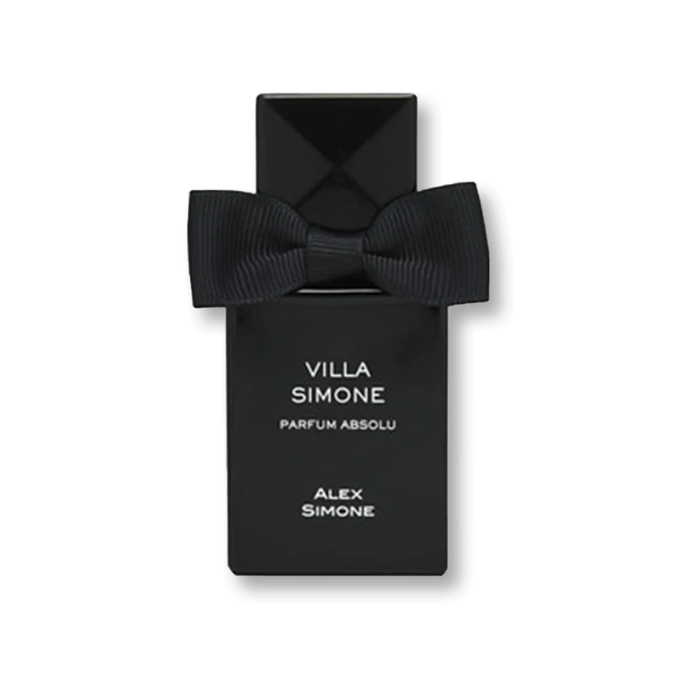 Alex Simone Villa Simone Parfum Absolu manufacturer bottle, linked from the supplied product catalogue.