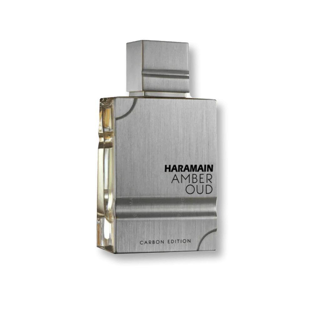 Al Haramain Amber Oud Carbon Edition manufacturer bottle, linked from the supplied product catalogue.