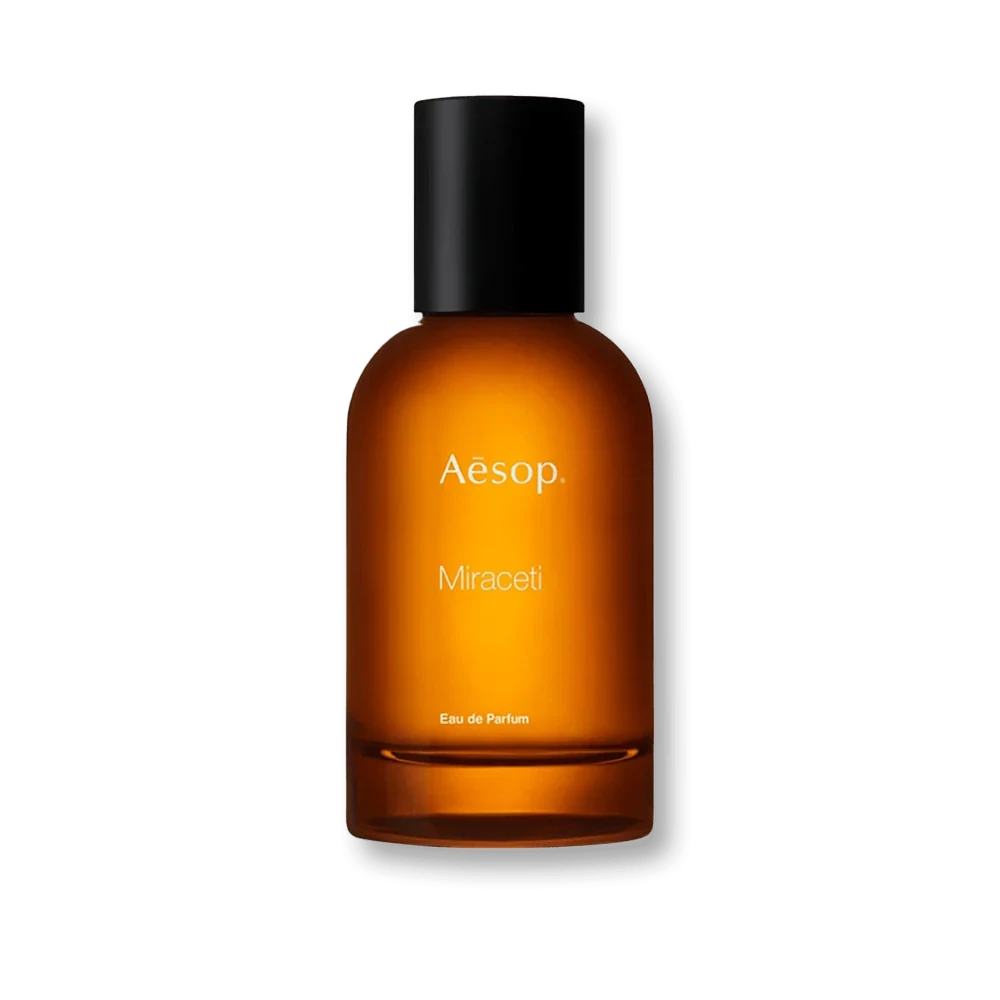 Aesop Miraceti manufacturer bottle, linked from the supplied product catalogue.