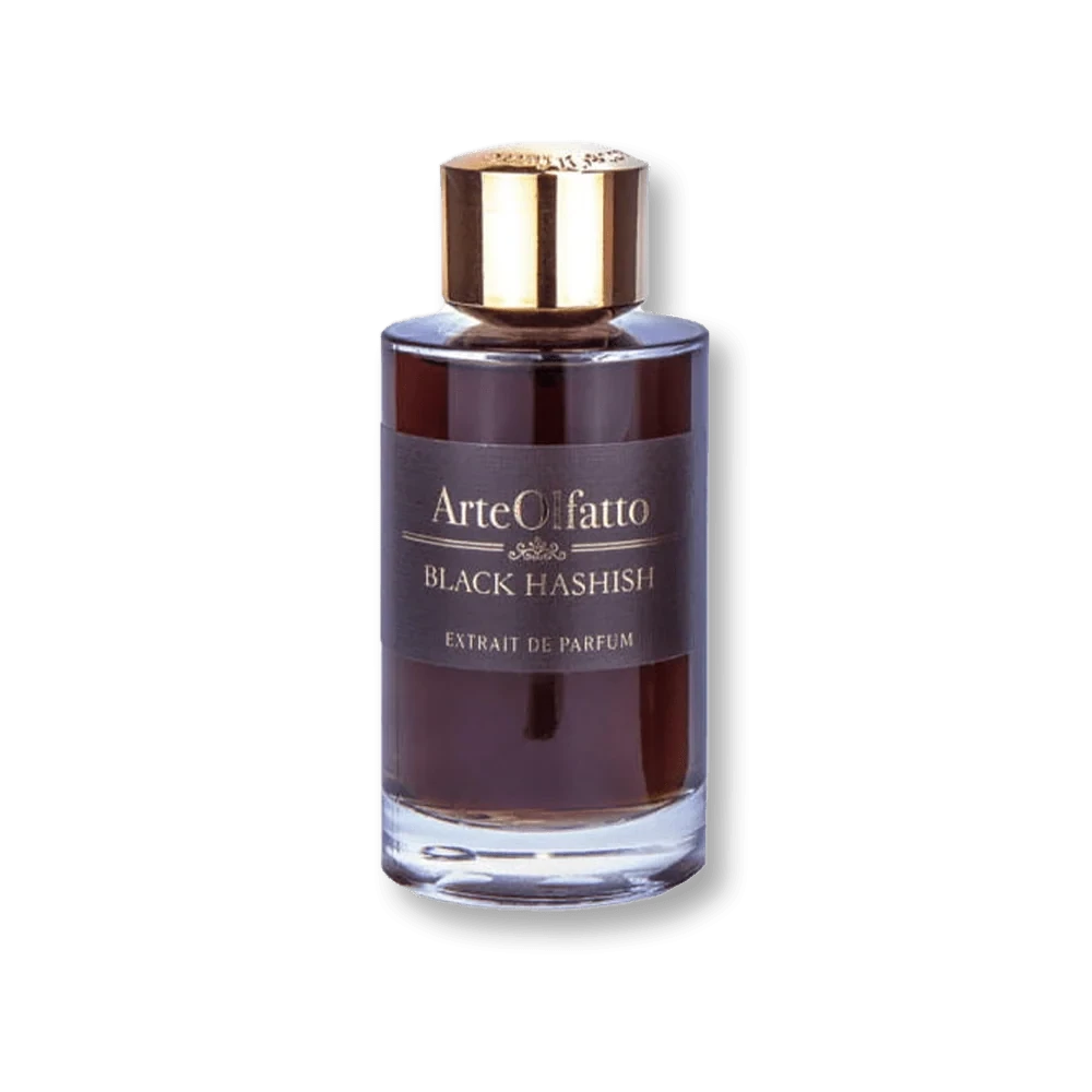 Arteolfatto Arte Olfatto Black Hashish manufacturer bottle, linked from the supplied product catalogue.