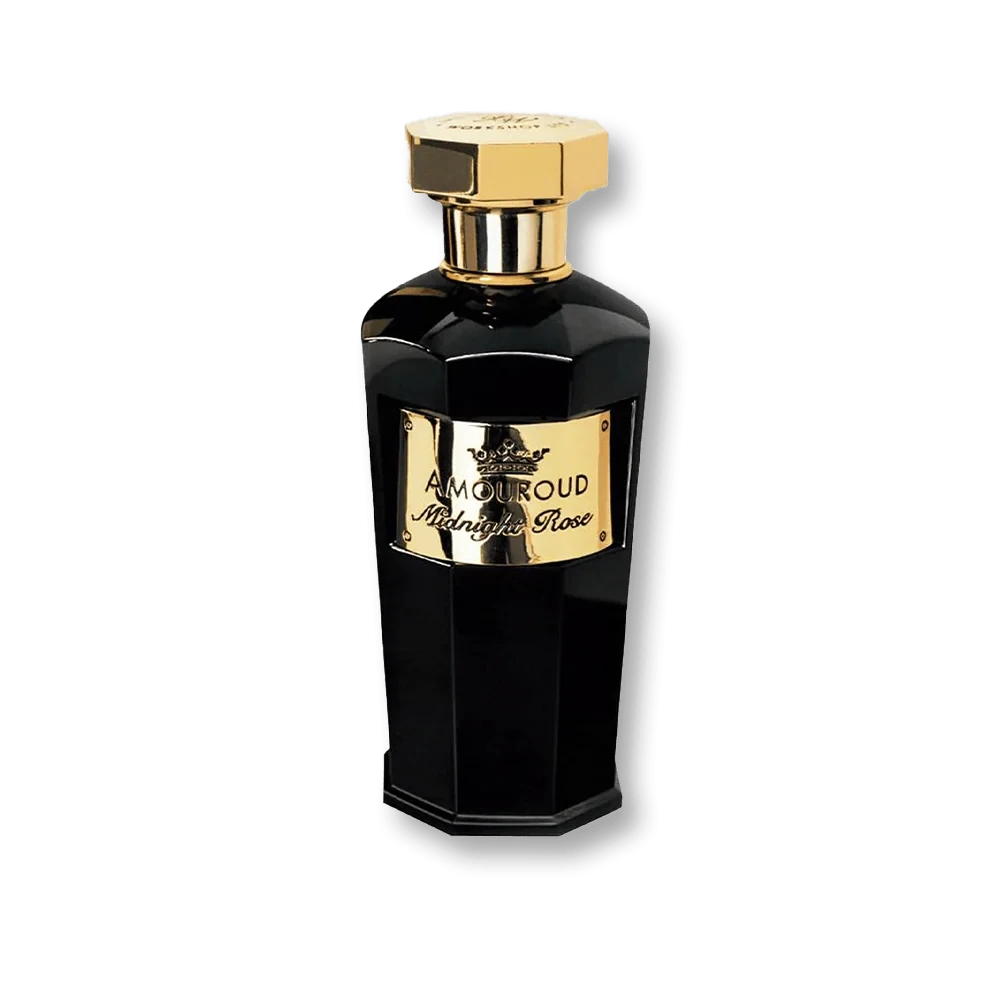 Amouroud Midnight Rose manufacturer bottle, linked from the supplied product catalogue.
