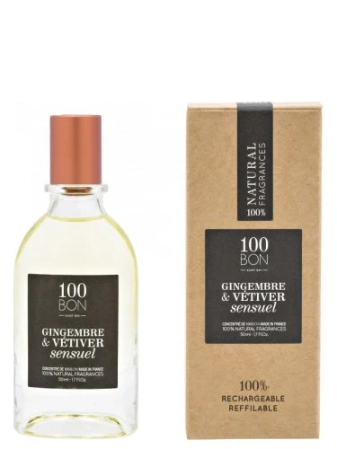 100 Bon Gingembre & Vétiver Sensuel manufacturer bottle, linked from the supplied product catalogue.