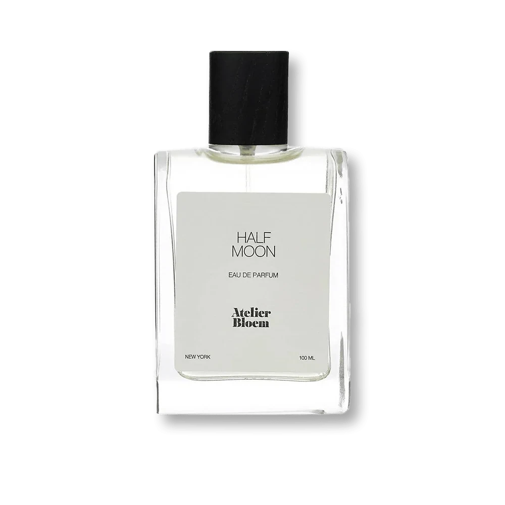 Atelier Bloem Half Moon manufacturer bottle, linked from the supplied product catalogue.