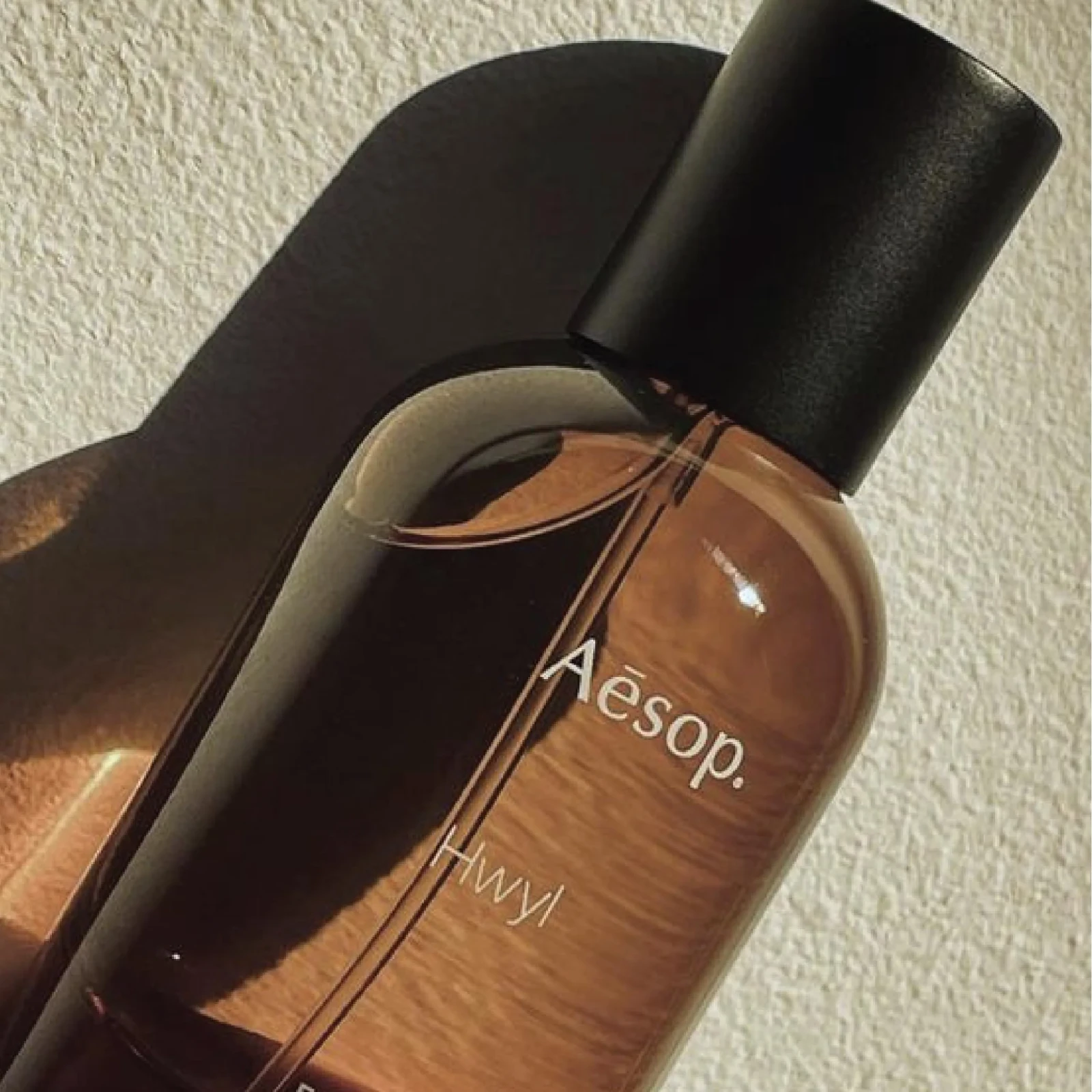 Aesop Hwyl manufacturer bottle, linked from the supplied product catalogue.