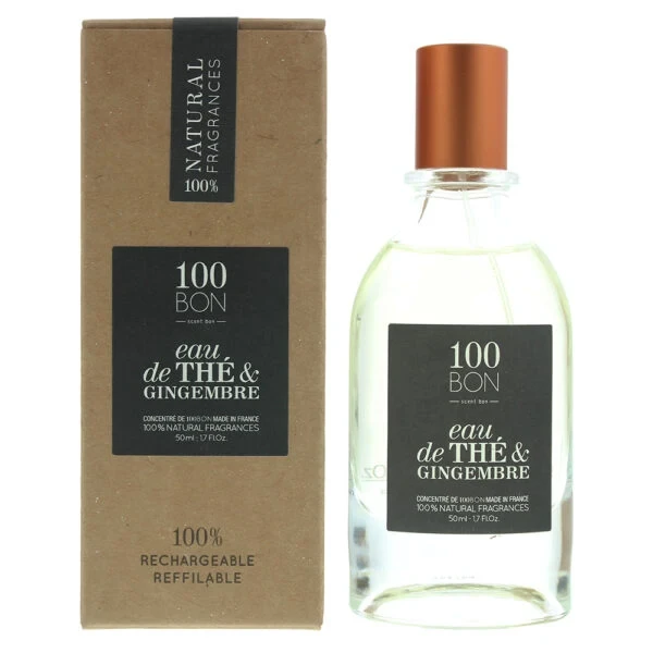100 Bon EAU DE THE & GINGEMBRE CONCENTREE REFILLABLE manufacturer bottle, linked from the supplied product catalogue.