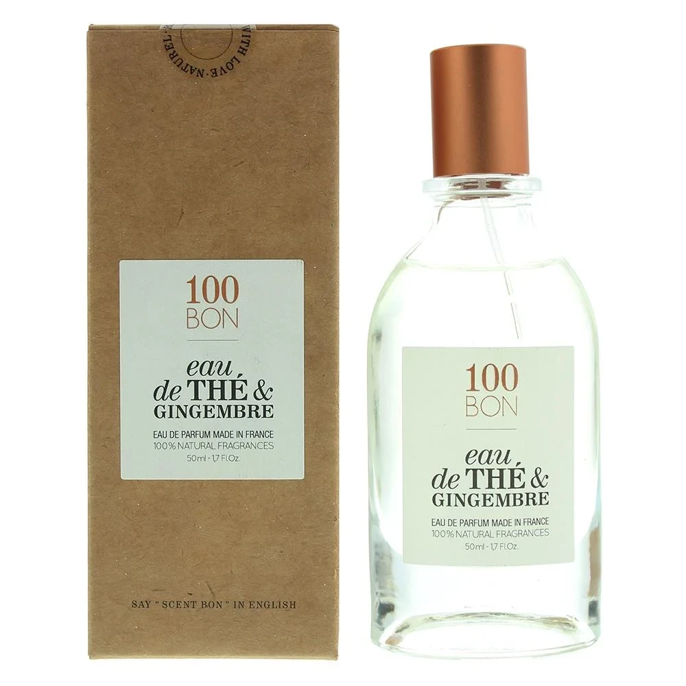 100 Bon eau de the gingembreeau manufacturer bottle, linked from the supplied product catalogue.