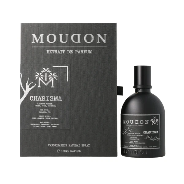 Moudon Charisma manufacturer bottle, linked from the supplied product catalogue.