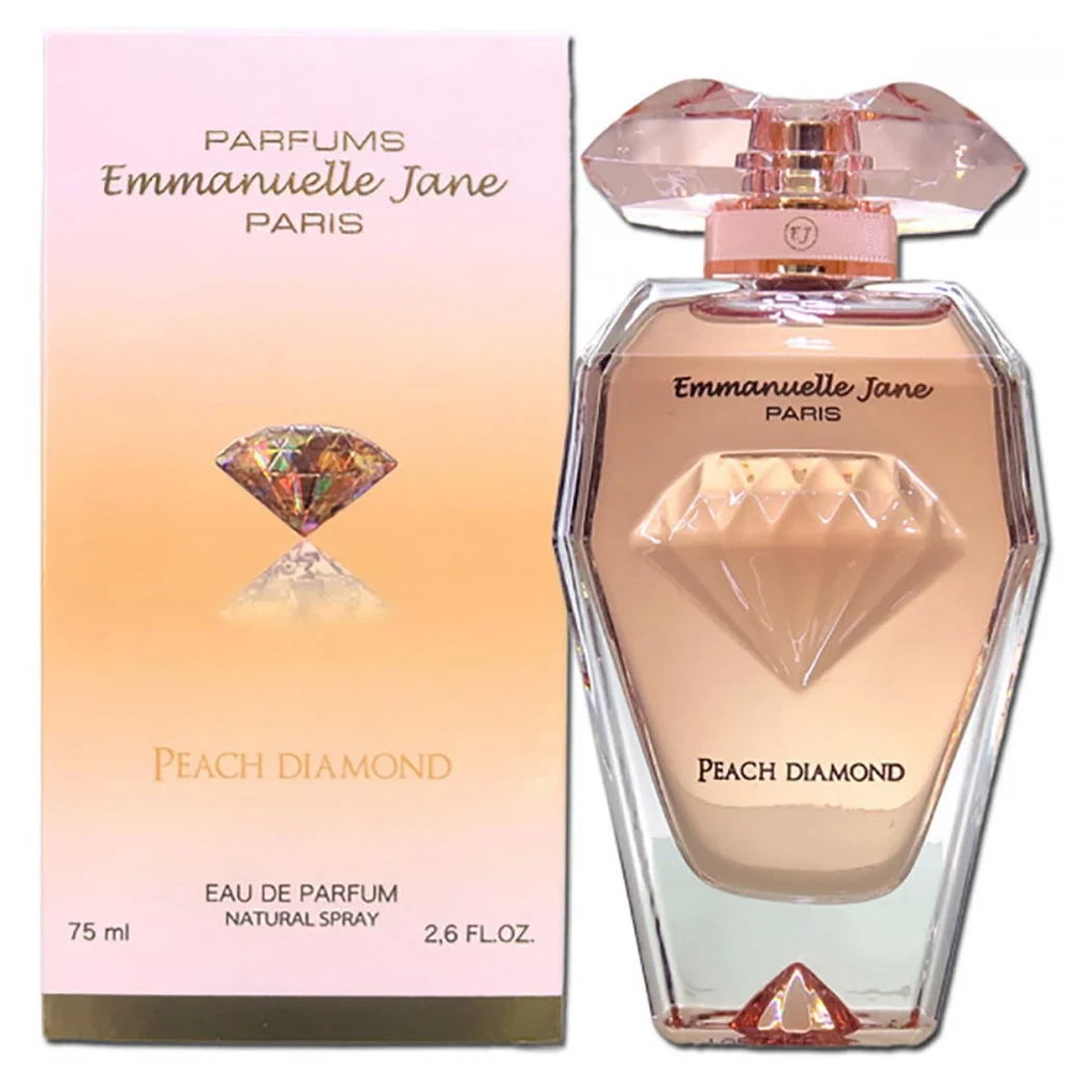 Emmanuelle Jane Peach Diamond manufacturer bottle, linked from the supplied product catalogue.