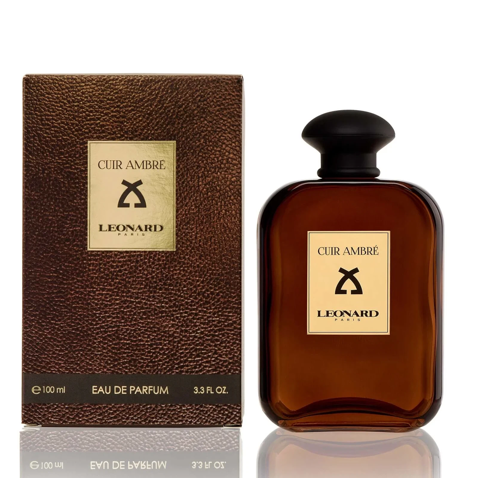 Leonard Cuir Ambre manufacturer bottle, linked from the supplied product catalogue.