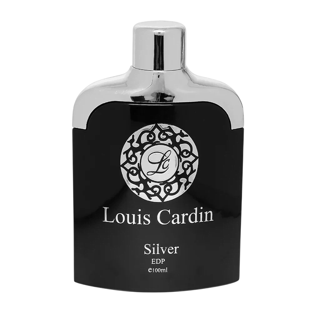 Louis Cardin Silver Homme Men manufacturer bottle, linked from the supplied product catalogue.
