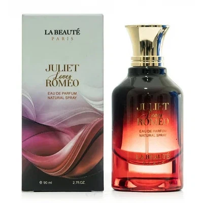 La Beaute Juliet Loves Romeo manufacturer bottle, linked from the supplied product catalogue.
