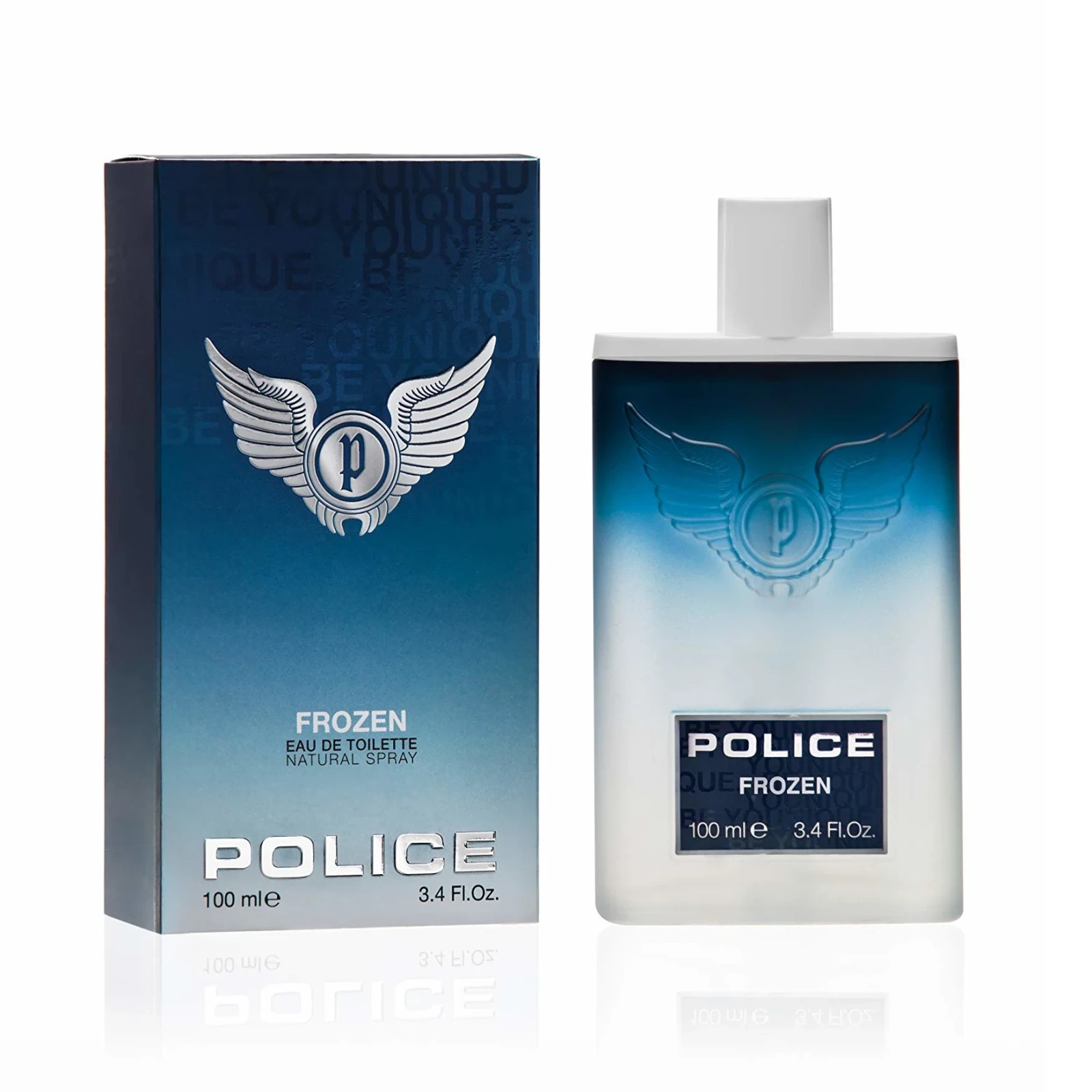 Police Frozen manufacturer bottle, linked from the supplied product catalogue.