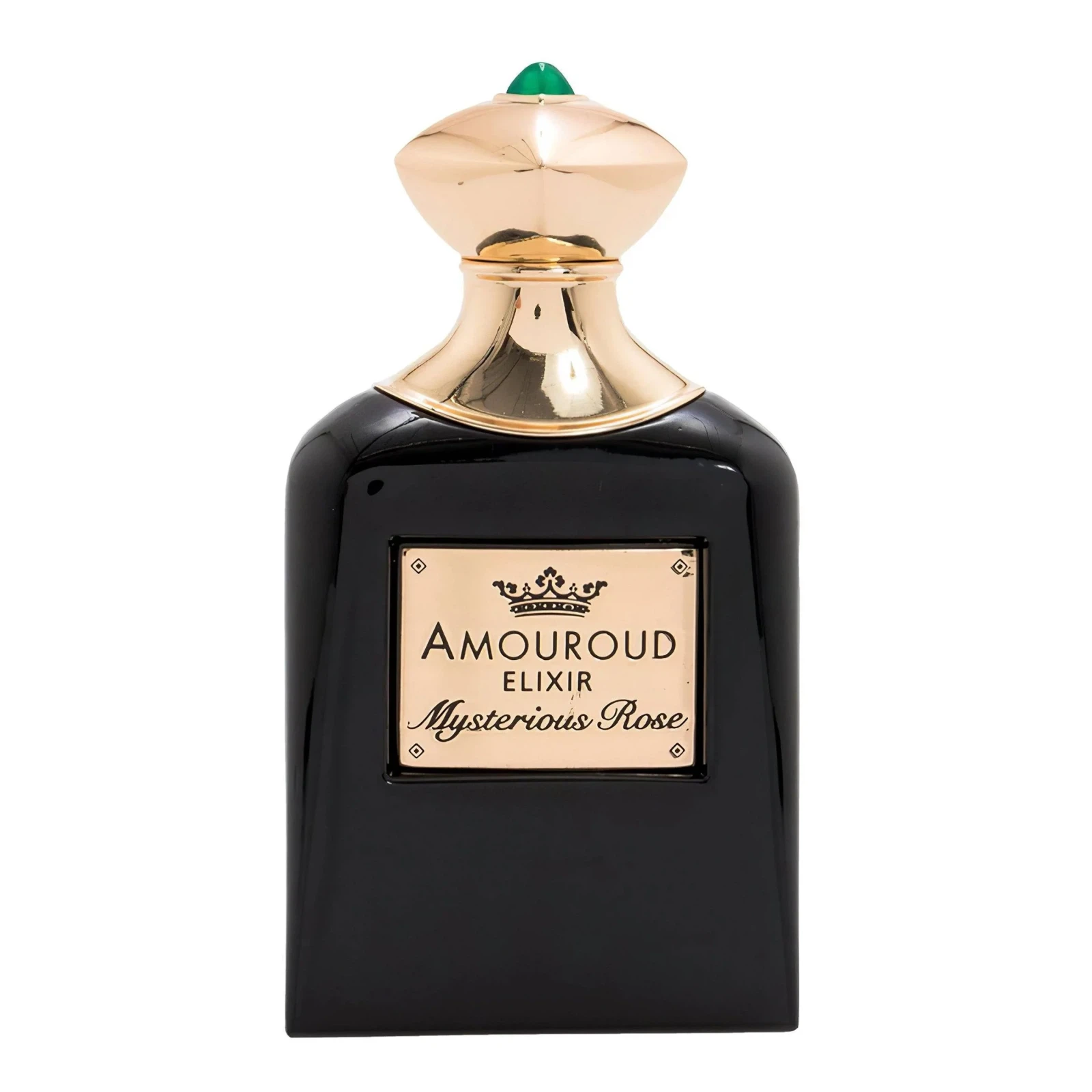 Amouroud Elixir Mysterious Rose manufacturer bottle, linked from the supplied product catalogue.