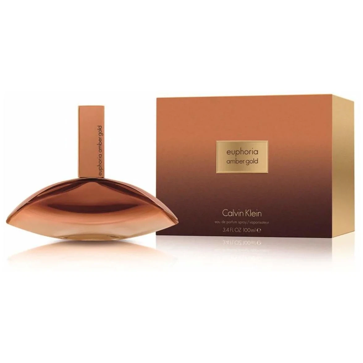 Calvin Klein Euphoria Amber Gold (Women) manufacturer bottle, linked from the supplied product catalogue.