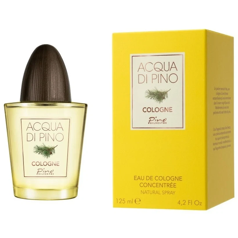 Pino Silvestre Acqua Di Pino Cologne Concentree manufacturer bottle, linked from the supplied product catalogue.