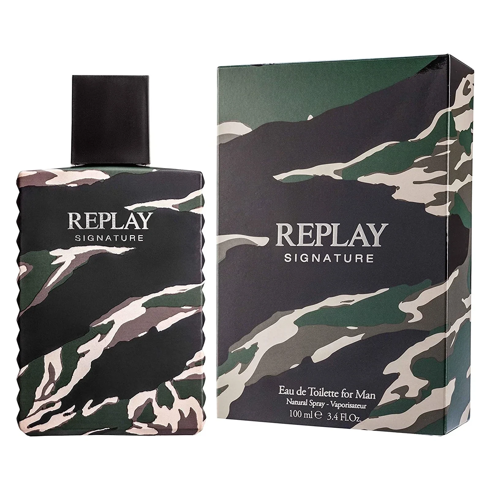 Replay Signature manufacturer bottle, linked from the supplied product catalogue.