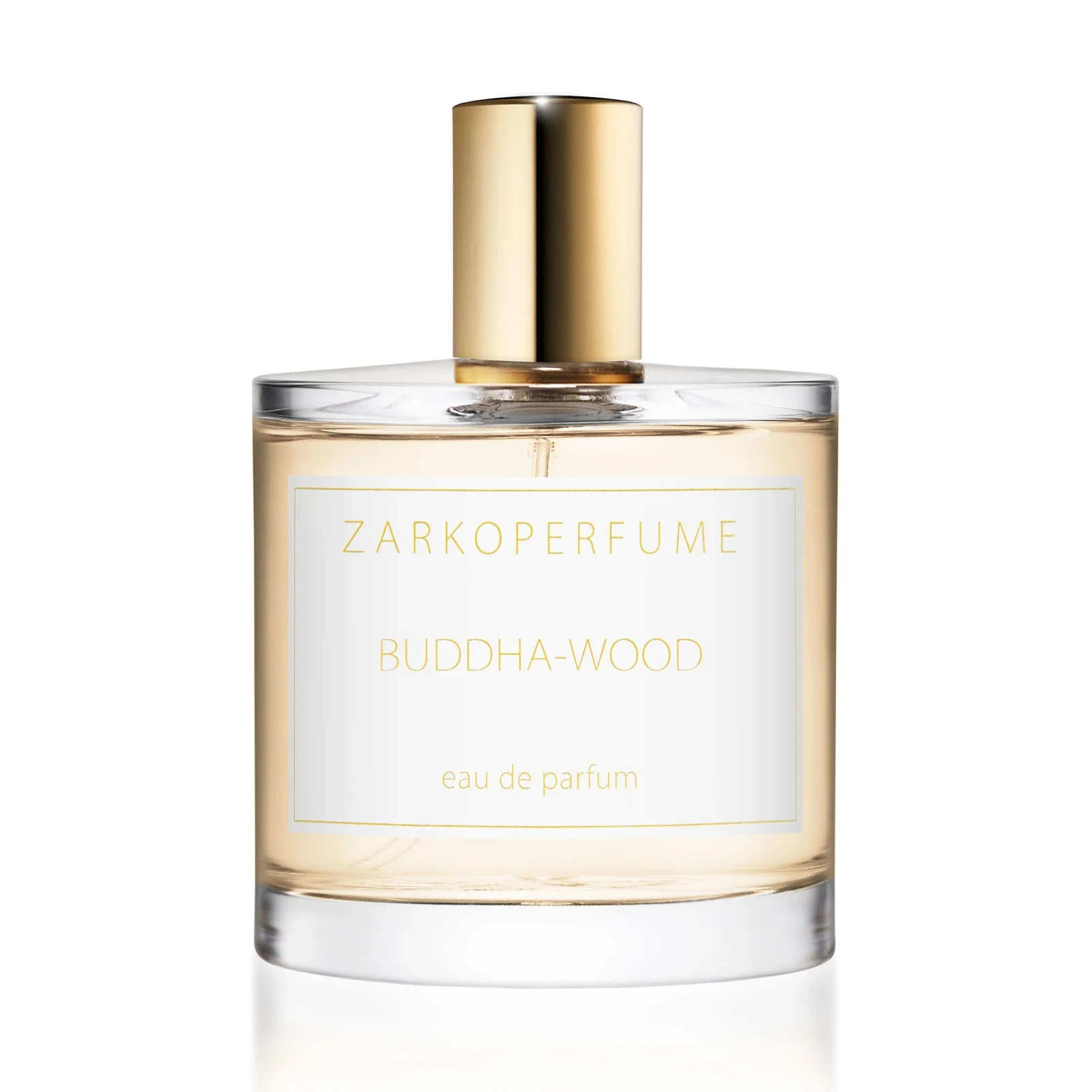 Zarkoperfume Buddha Wood manufacturer bottle, linked from the supplied product catalogue.