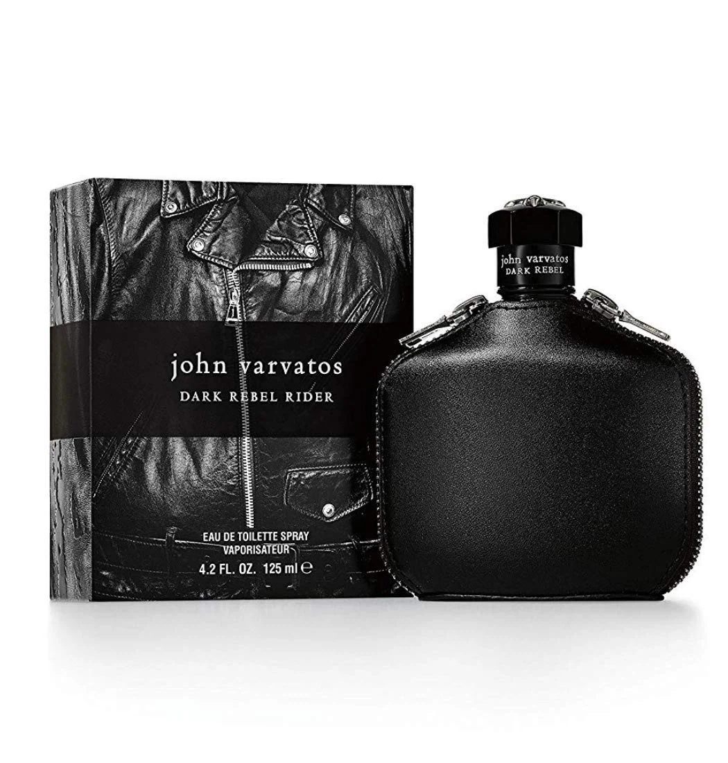 John Varvatos Dark Rebel Rider manufacturer bottle, linked from the supplied product catalogue.