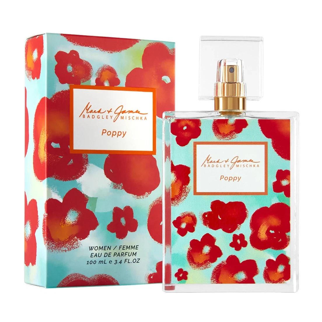 Badgley Mischka Poppy Women Oriental Floral manufacturer bottle, linked from the supplied product catalogue.