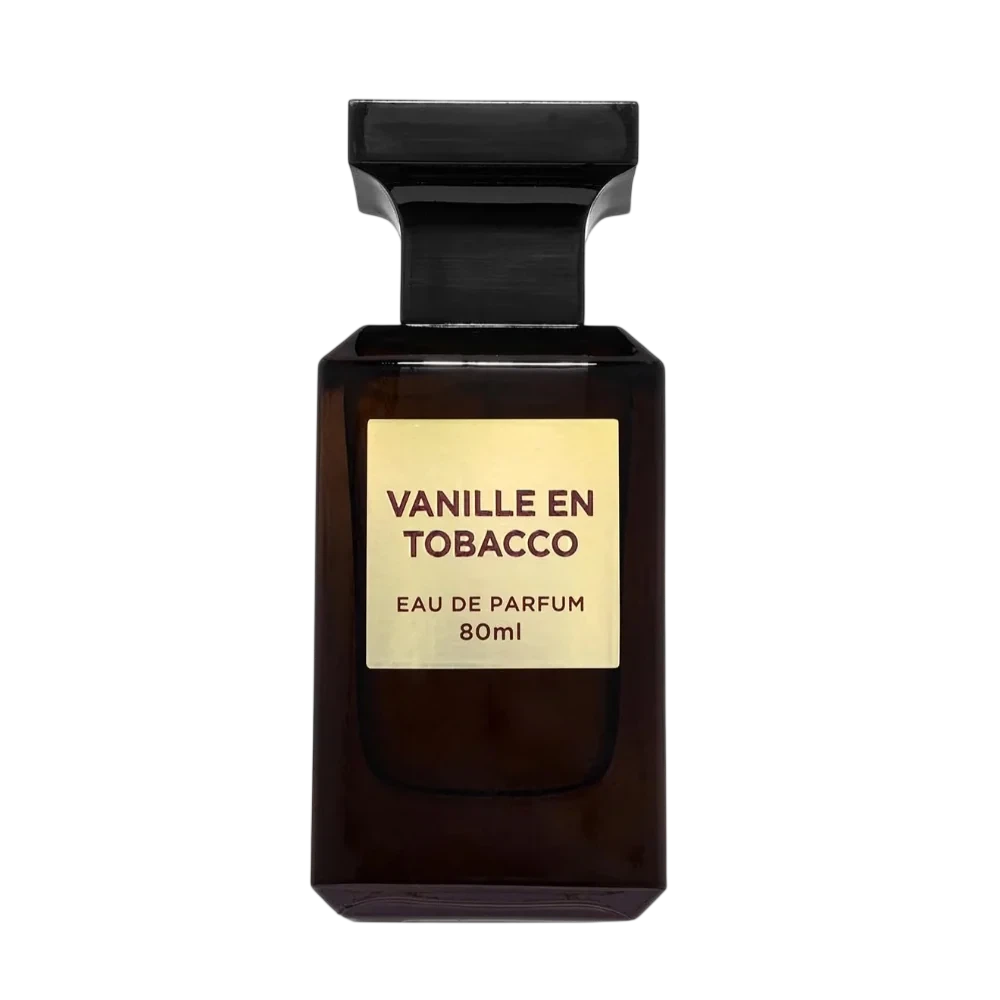 Fragrance World Vanille En Tobacco manufacturer bottle, linked from the supplied product catalogue.