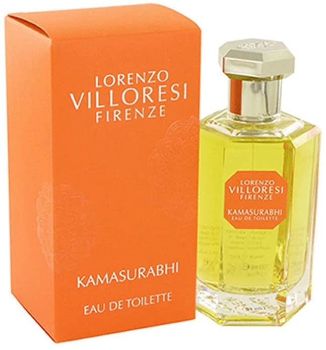 Lorenzo Villoresi Kamasurabhi manufacturer bottle, linked from the supplied product catalogue.