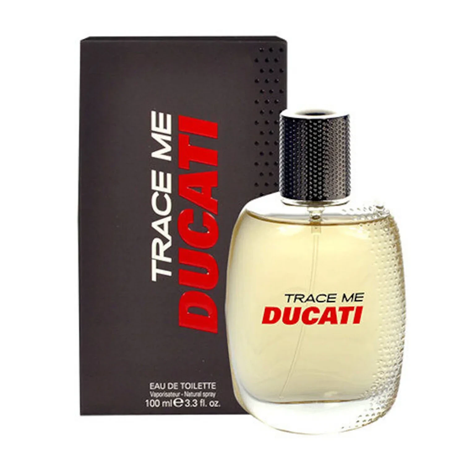 Ducati Trace Me manufacturer bottle, linked from the supplied product catalogue.