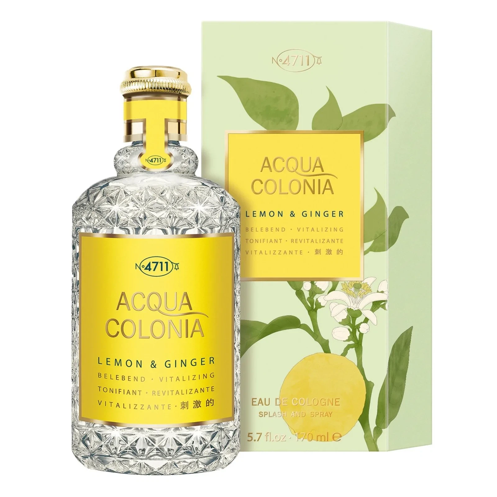 No. 4711 Acqua Colonia Lemon & Ginger manufacturer bottle, linked from the supplied product catalogue.