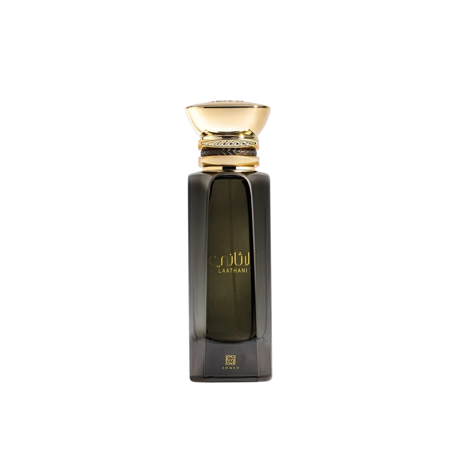 Ahmed Al Maghribi Laathani manufacturer bottle, linked from the supplied product catalogue.