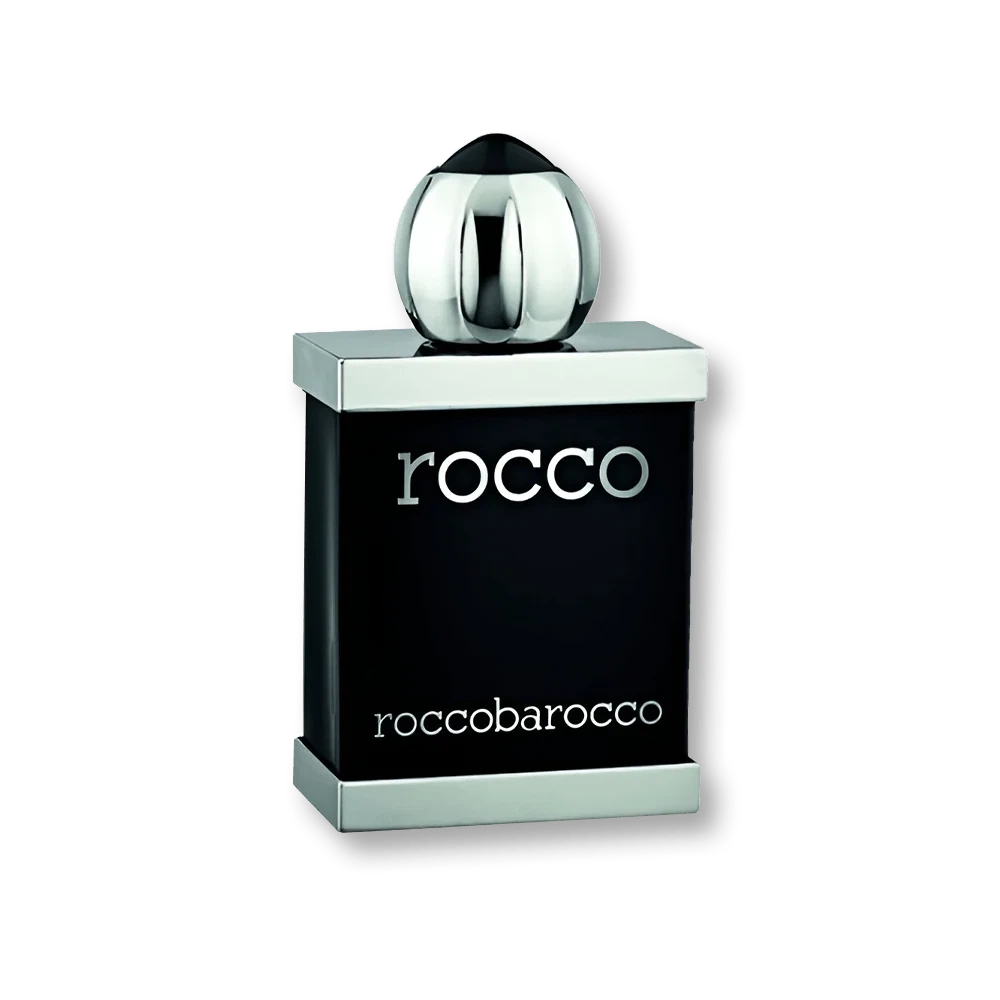 Roccobarocco Rocco Black manufacturer bottle, linked from the supplied product catalogue.