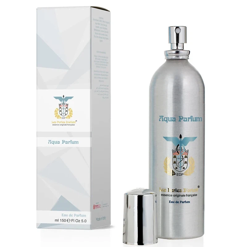 Les Perles D'Orient Aqua Parfum manufacturer bottle, linked from the supplied product catalogue.