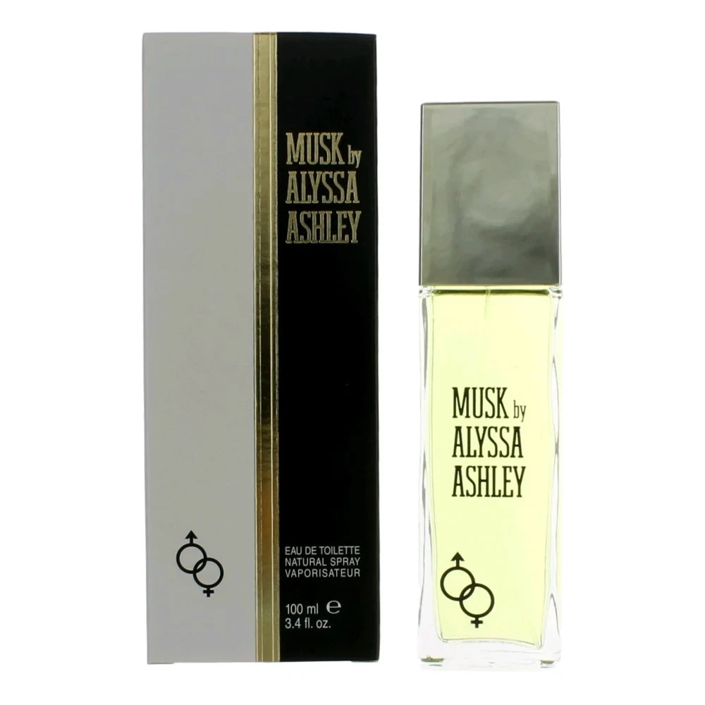 Alyssa Ashley MUSK manufacturer bottle, linked from the supplied product catalogue.
