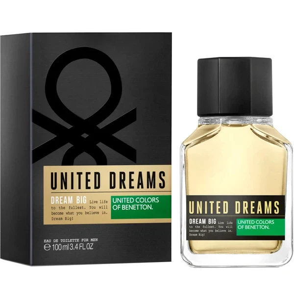 United Colors Of Benetton Dream Big manufacturer bottle, linked from the supplied product catalogue.