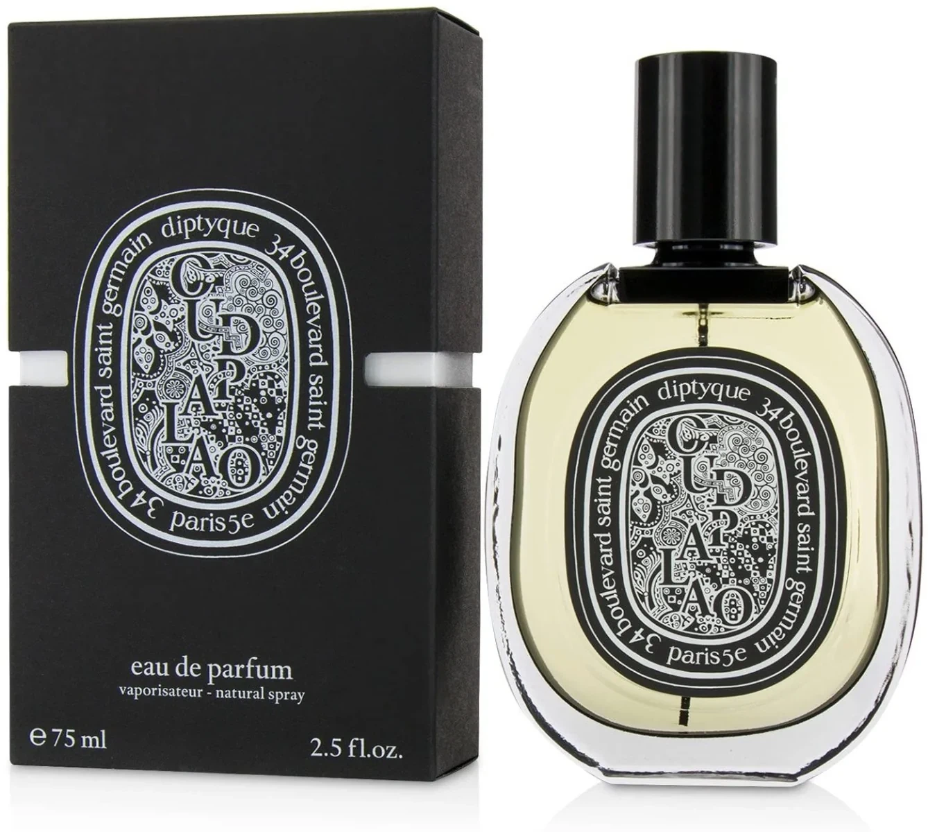 Diptyque 34 Boulevard Saint Germain Oud Palao manufacturer bottle, linked from the supplied product catalogue.
