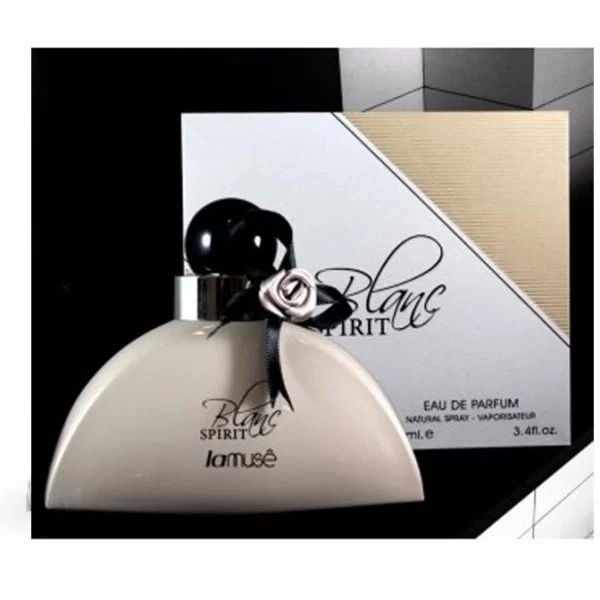 Lamuse Blanc Spirit manufacturer bottle, linked from the supplied product catalogue.