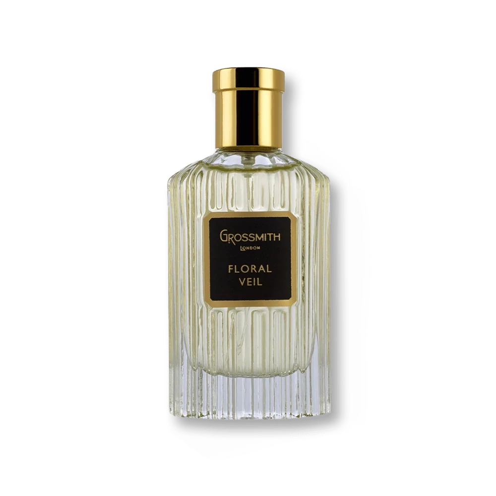 Grossmith Floral Veil manufacturer bottle, linked from the supplied product catalogue.