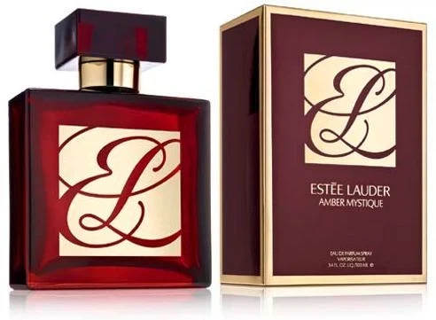 Estée Lauder Amber Mystique manufacturer bottle, linked from the supplied product catalogue.