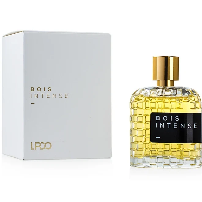Lpdo Bois Intense manufacturer bottle, linked from the supplied product catalogue.