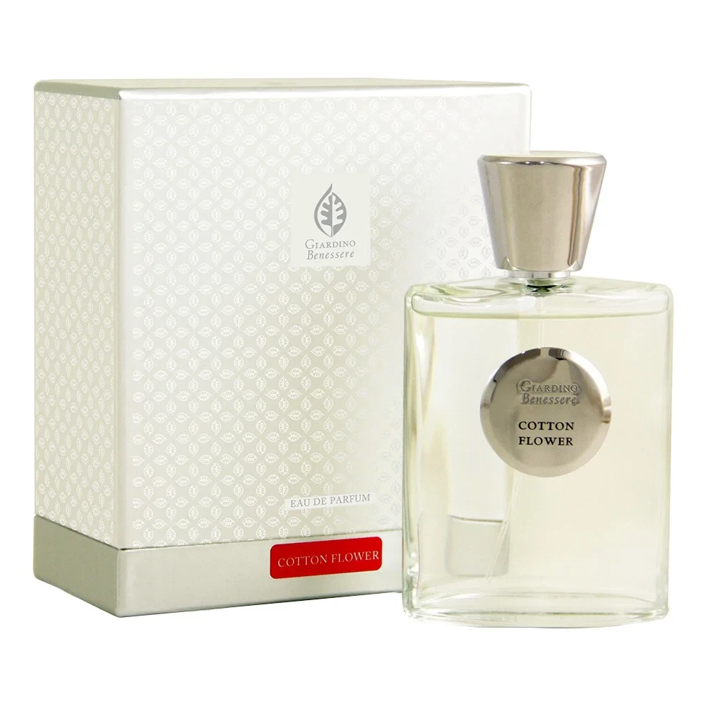 Giardino Benessere Cotton Flower manufacturer bottle, linked from the supplied product catalogue.