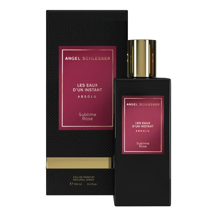 Angel Schlesser LES EAUX D'UN INSTANT ABSOLU SUBLIME ROSE manufacturer bottle, linked from the supplied product catalogue.