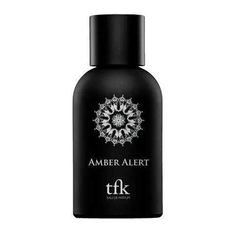 Tfk AMBER ALERT manufacturer bottle, linked from the supplied product catalogue.