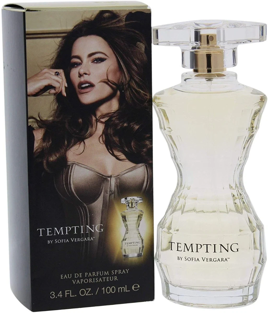 Sofia Vergara Tempting Spray manufacturer bottle, linked from the supplied product catalogue.