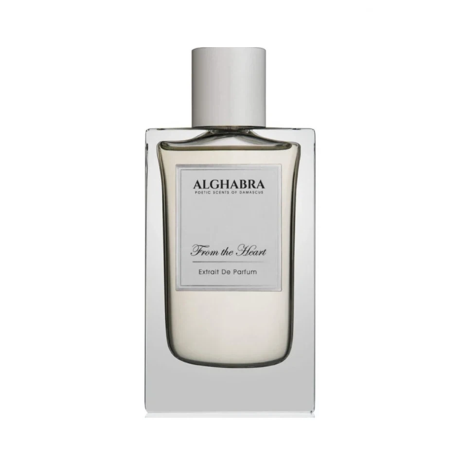 Alghabra Poetic Scents Of Damascus From The Heart manufacturer bottle, linked from the supplied product catalogue.