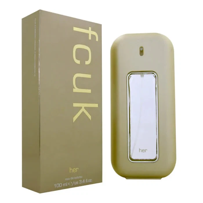 FCUK Her manufacturer bottle, linked from the supplied product catalogue.