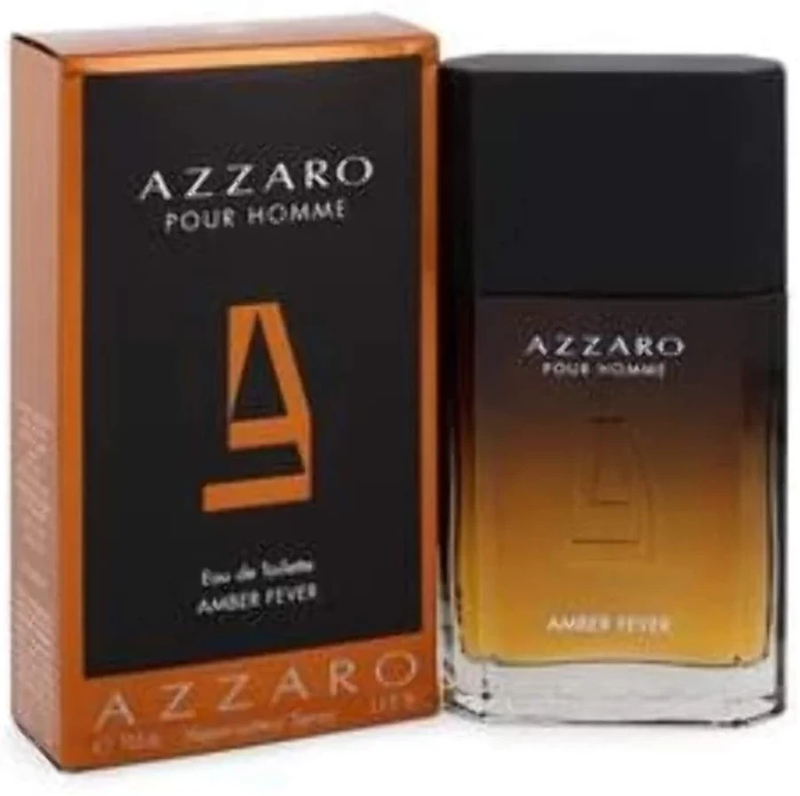 Azzaro Amber Fever manufacturer bottle, linked from the supplied product catalogue.