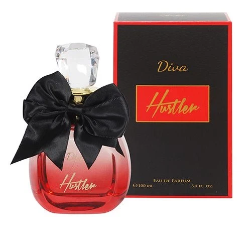 Hustler Diva manufacturer bottle, linked from the supplied product catalogue.