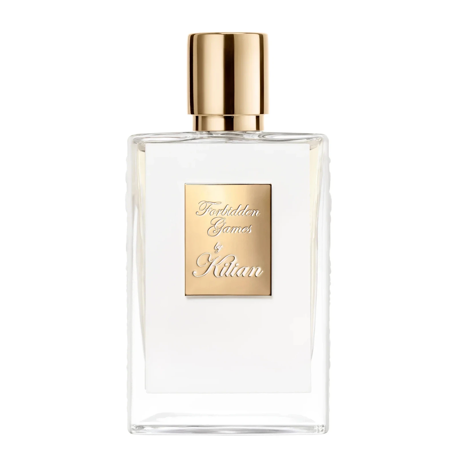 Kilian Forbidden Games Refillable manufacturer bottle, linked from the supplied product catalogue.