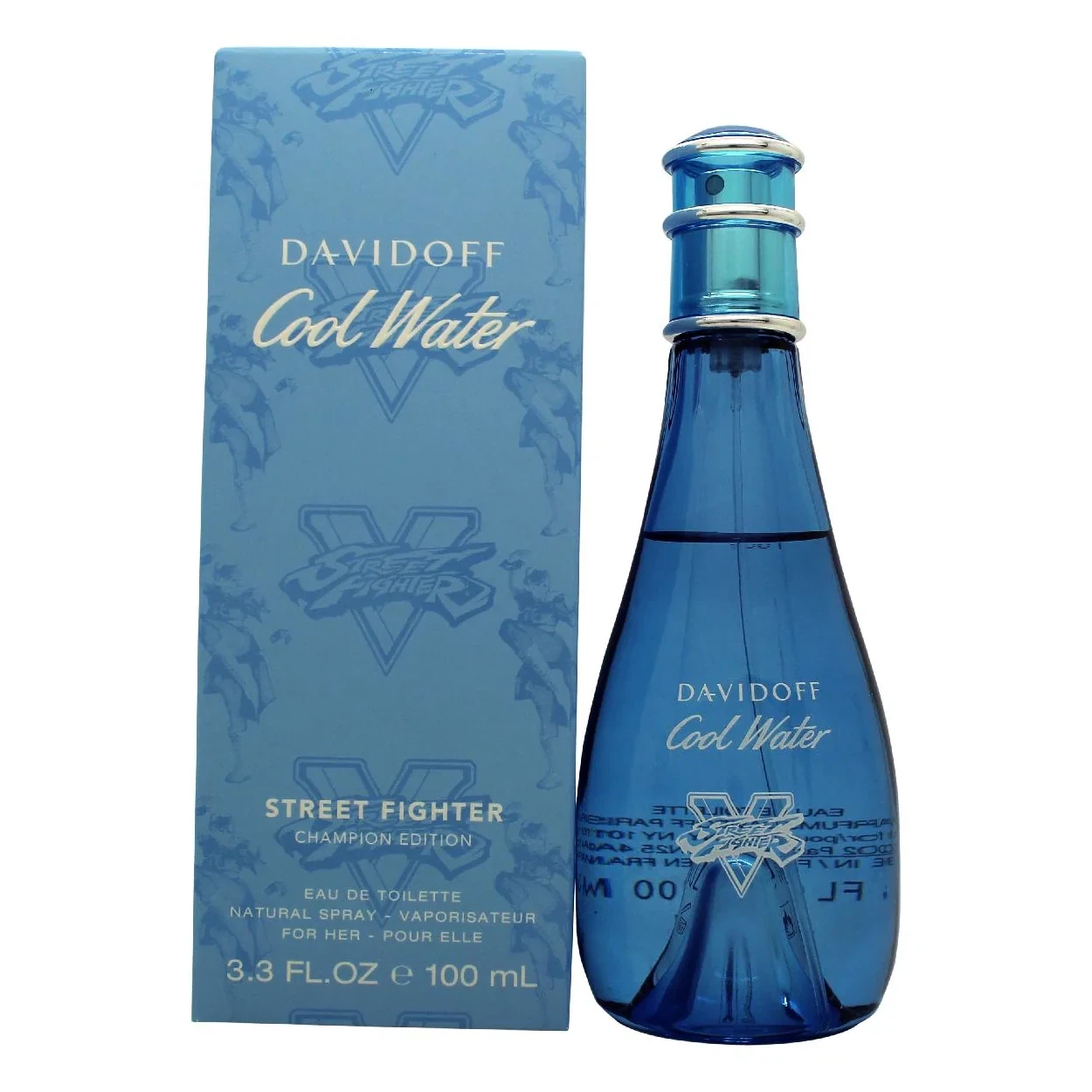 Davidoff Cool Water Street Fighter Champion Edition For Her manufacturer bottle, linked from the supplied product catalogue.